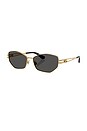 view 2 of 4 Geometric Sunglasses in Gold