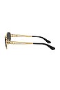 view 4 of 4 Geometric Sunglasses in Gold