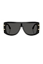 view 1 of 4 Shield Sunglasses in Black