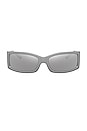 view 1 of 3 Racer Sunglasses in Metallic Grey