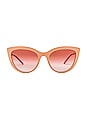 view 1 of 3 GAFAS DE SOL CAT EYE in Nude & Pink Gradient