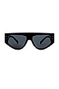 view 1 of 3 Flat Top Sunglasses in Black