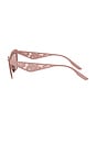 view 3 of 3 Cat Eye Sunglasses in Matte Powder Pink