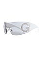 view 2 of 4 Shield Sunglasses in Light Grey