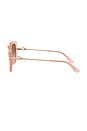 view 3 of 3 Cat Eye Sunglasses in Milky Pink
