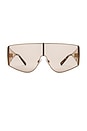 view 1 of 3 Shield Sunglasses in Gold