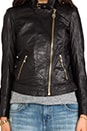 view 5 of 8 Tuscano Lamb Leather Jacket in Black