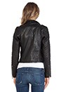 view 4 of 6 Quilted Sleeve Moto in Black