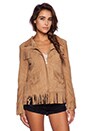 view 2 of 4 Fringe Jacket in Beige