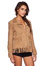 view 3 of 4 Fringe Jacket in Beige