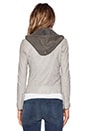view 5 of 6 Hooded Moto Jacket in Glacier Grey