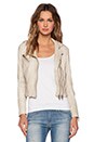 view 1 of 6 Fitted Moto Jacket in Acru