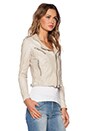 view 3 of 6 Fitted Moto Jacket in Acru