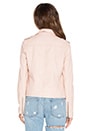 view 4 of 6 Biker Leather Jacket in Light Pink