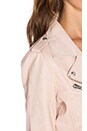 view 5 of 6 Biker Leather Jacket in Light Pink