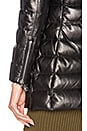 view 4 of 4 Down Filled Quilted Leather Coat in Black