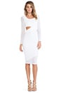 view 1 of 3 Midi Cut Out Dress in White