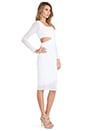 view 2 of 3 Midi Cut Out Dress in White