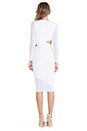 view 3 of 3 Midi Cut Out Dress in White