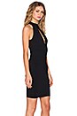 view 2 of 4 МИНИ ПЛАТЬЕ С ВЫРЕЗОМ-КАПЛЯ in Black