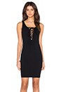 view 1 of 3 Lace Up Mini Dress in Black