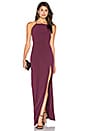 view 1 of 3 Square Neck Maxi Dress in Aubergine