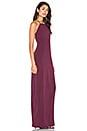 view 2 of 3 Square Neck Maxi Dress in Aubergine