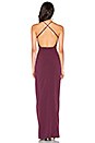 view 3 of 3 Square Neck Maxi Dress in Aubergine