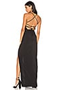 view 1 of 4 Cross Back Square Neck Maxi Dress in Black