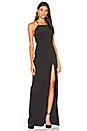 view 2 of 4 Cross Back Square Neck Maxi Dress in Black