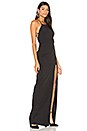 view 3 of 4 Cross Back Square Neck Maxi Dress in Black