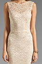 view 5 of 6 Boatneck Dress in Nude/Nude in Nude & Nude