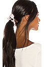view 1 of 2 2 Tone Chiquita Scrunchie in Pink & Chocolate