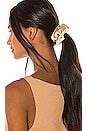 view 1 of 2 2 Tone Chiquita Scrunchie in Creme & Sand