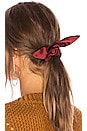 view 1 of 2 Chiquita Silk Scrunchie in Burgundy
