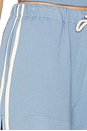 view 6 of 6 The Stripe Eco-terry Short in Cornflower