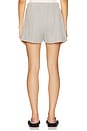 view 4 of 6 The Stripe Eco-terry Short in Heather Grey