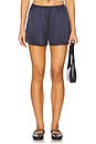 view 1 of 6 Silk Lace Tap Short in Navy