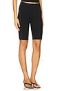 view 2 of 6 Rib Satin Racer Short in Jet