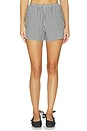 view 1 of 6 x REVOLVE The Cotton Gingham Stripe Tap Short in Jet