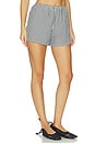 view 2 of 6 x REVOLVE The Cotton Gingham Stripe Tap Short in Jet