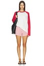 view 5 of 6 x REVOLVE The Cotton Gingham Tap Short in Rhubarb