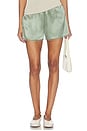 view 1 of 7 CAMISETA CORTA THE SILK LACE TAP SHORT in Dill