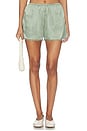 view 2 of 7 CAMISETA CORTA THE SILK LACE TAP SHORT in Dill