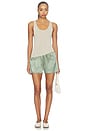 view 7 of 7 CAMISETA CORTA THE SILK LACE TAP SHORT in Dill