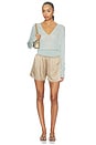 view 6 of 6 CAMISETA CORTA THE SILK LACE TAP SHORT in Shitake