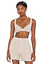 view 1 of 5 Waffle Bralette in Stone