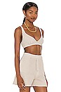 view 2 of 5 Waffle Bralette in Stone