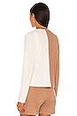 view 3 of 4 Duo Sweater Cardigan in Creme & Camel