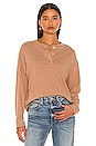 view 1 of 4 Sweater Henley in Camel